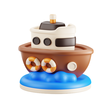 Cruise ship  3D Icon