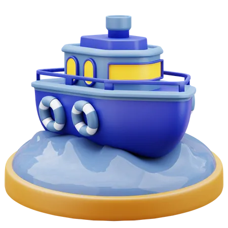 Cruise Ship  3D Icon