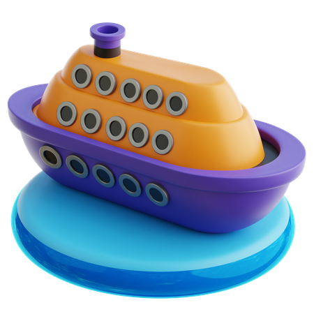 Cruiser Ship  3D Icon