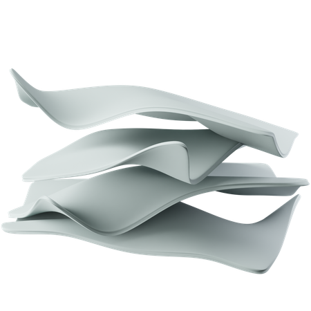 Crumpled Paper  3D Icon