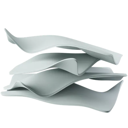 Crumpled Paper  3D Icon