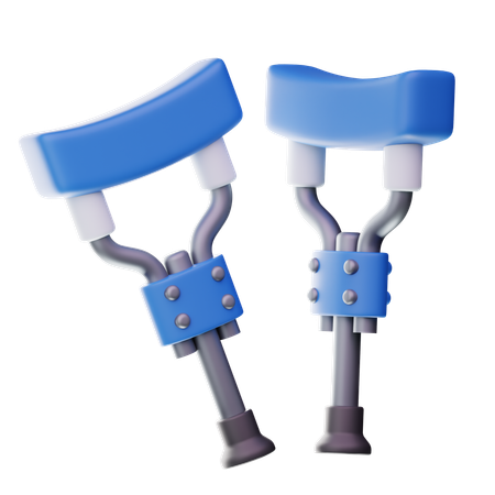 Crutch  3D Icon
