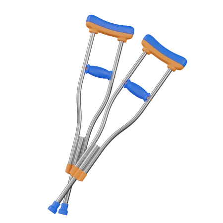 Crutch  3D Icon