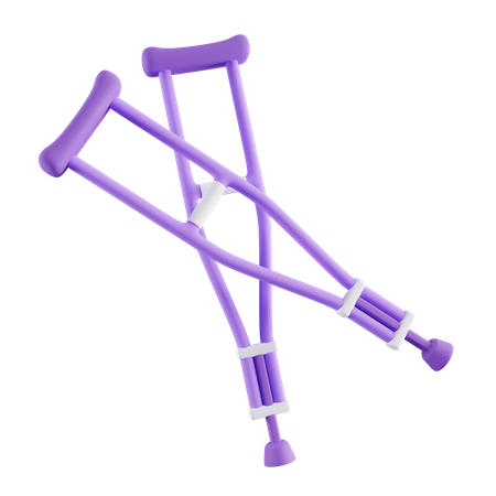 Crutch  3D Icon