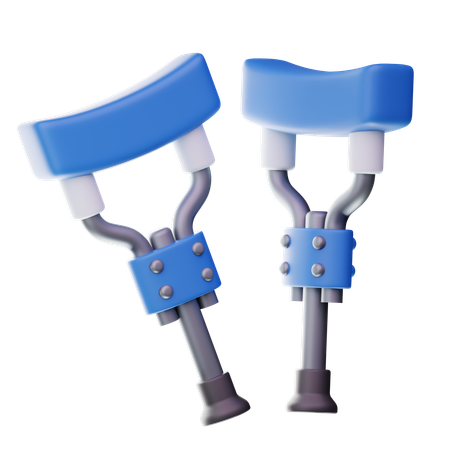 Crutch  3D Icon