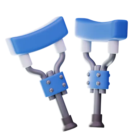 Crutch  3D Icon