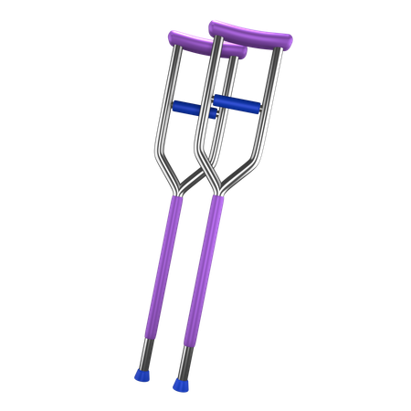 Crutch  3D Icon