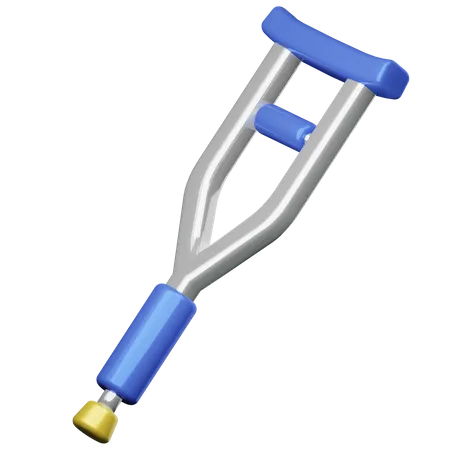 Crutch  3D Illustration