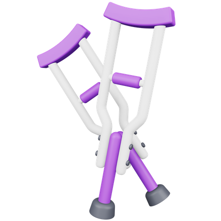 Crutch 3D Icon