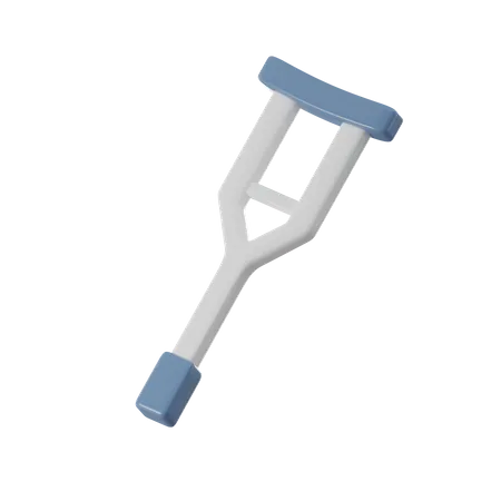 Orthopedic Support 3 D Rendered Crutch For Injury Recovery 3D Icon