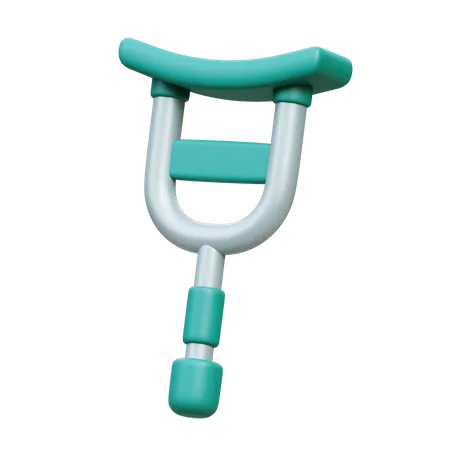 Crutch 3 D Medical Icon 3D Icon