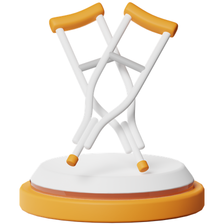 Crutches  3D Icon