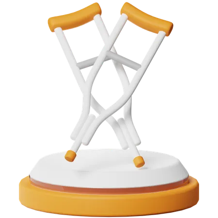 Crutches  3D Icon