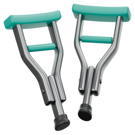 Crutches  3D Icon