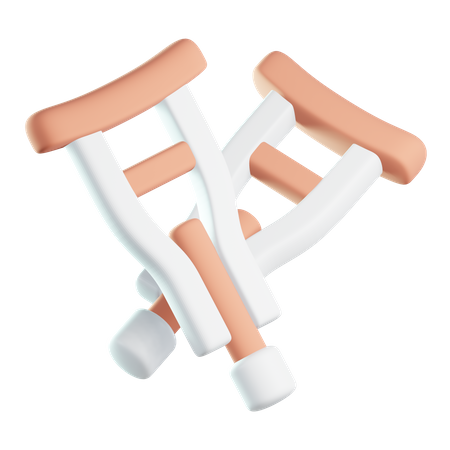 Crutches  3D Icon