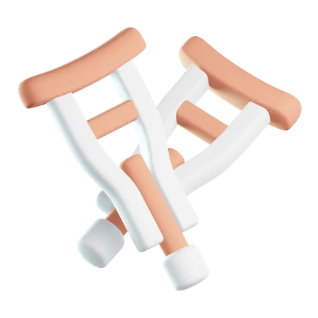 Crutches  3D Icon