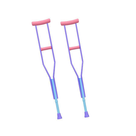 Crutches  3D Icon