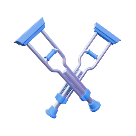 Crutches  3D Icon