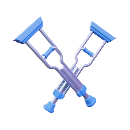 Crutches  3D Icon