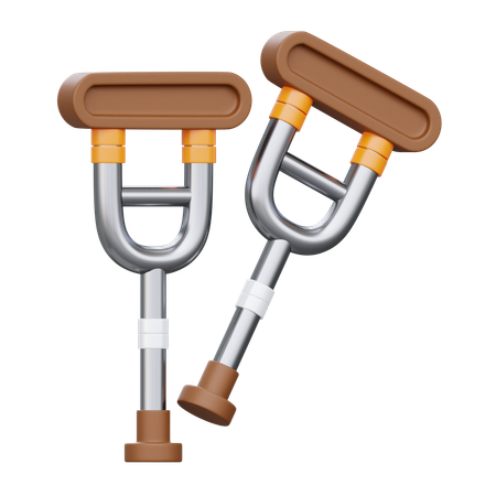 Crutches  3D Icon