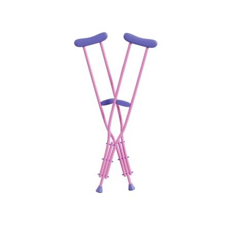 Crutches  3D Icon