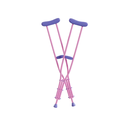 Crutches  3D Icon