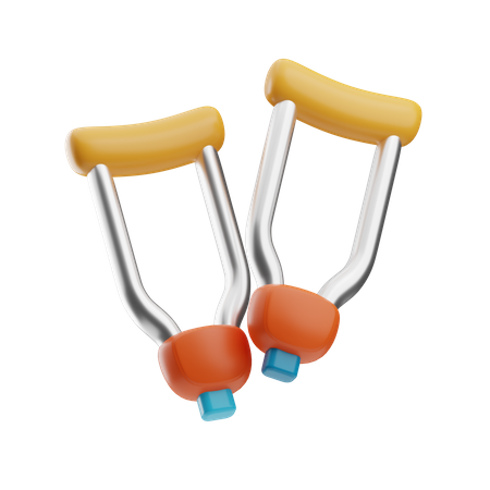 Crutches  3D Icon