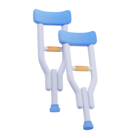 Crutches  3D Icon