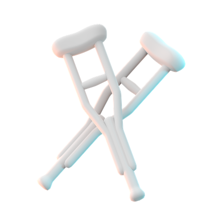 Crutches  3D Icon