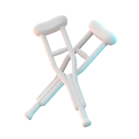 Crutches  3D Icon