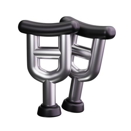 Crutches  3D Icon