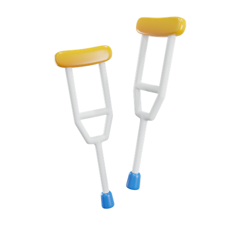 Crutches  3D Icon