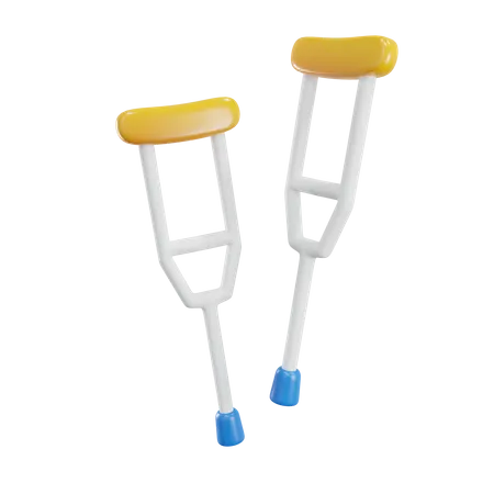 Crutches  3D Icon