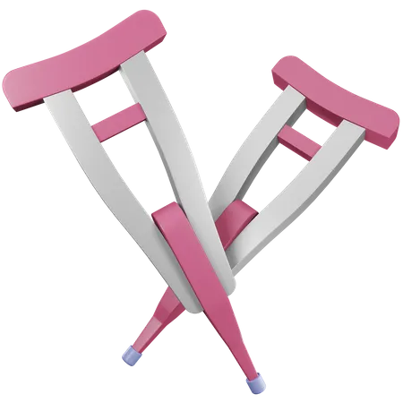 Crutches  3D Icon