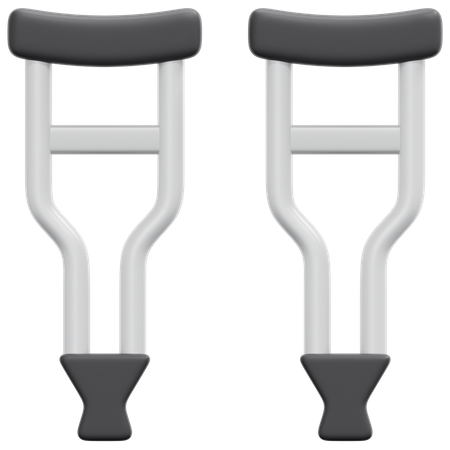 Crutches  3D Icon