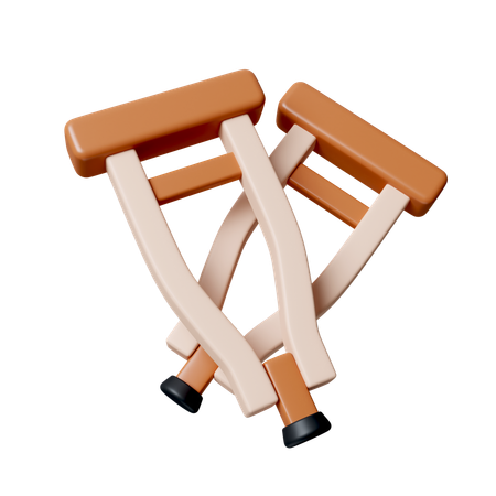 Crutches  3D Icon