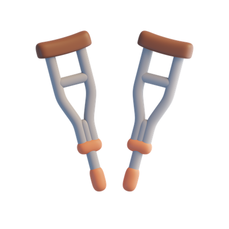 Crutches  3D Icon