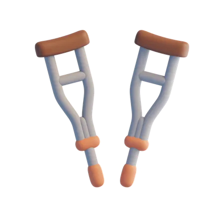 Crutches  3D Icon