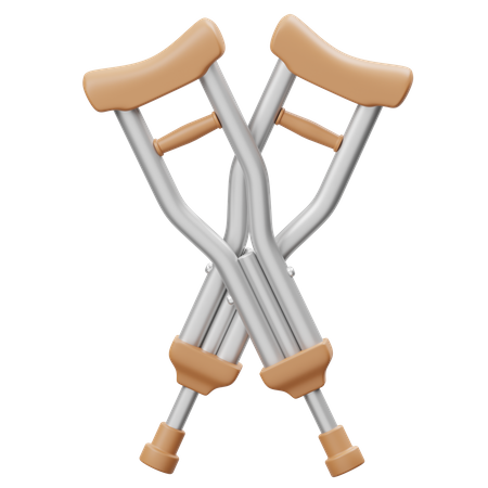 Crutches  3D Icon