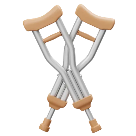 Crutches  3D Icon