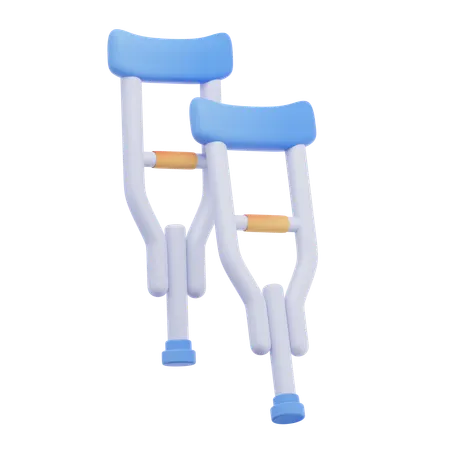 Crutches  3D Icon