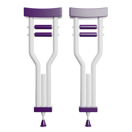 Crutches  3D Icon