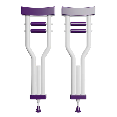 Crutches  3D Icon