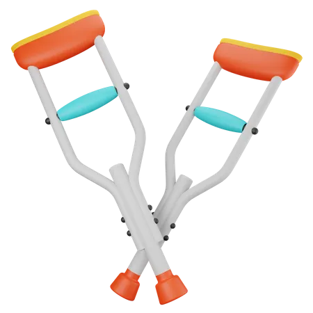 Crutches  3D Icon