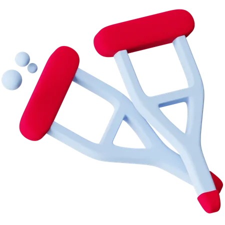 Crutches  3D Icon