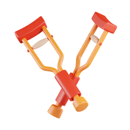 Crutches  3D Icon