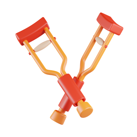 Crutches  3D Icon