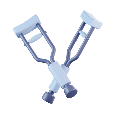 Crutches  3D Icon