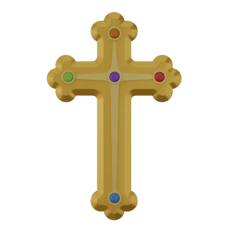Cruz cristã  3D Icon