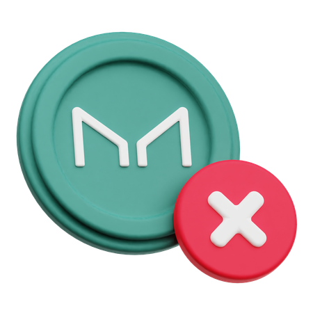 Cruz de monedas del fabricante  3D Icon